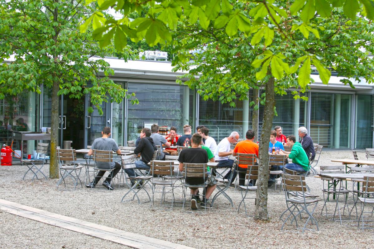 Entspannung im Biergarten